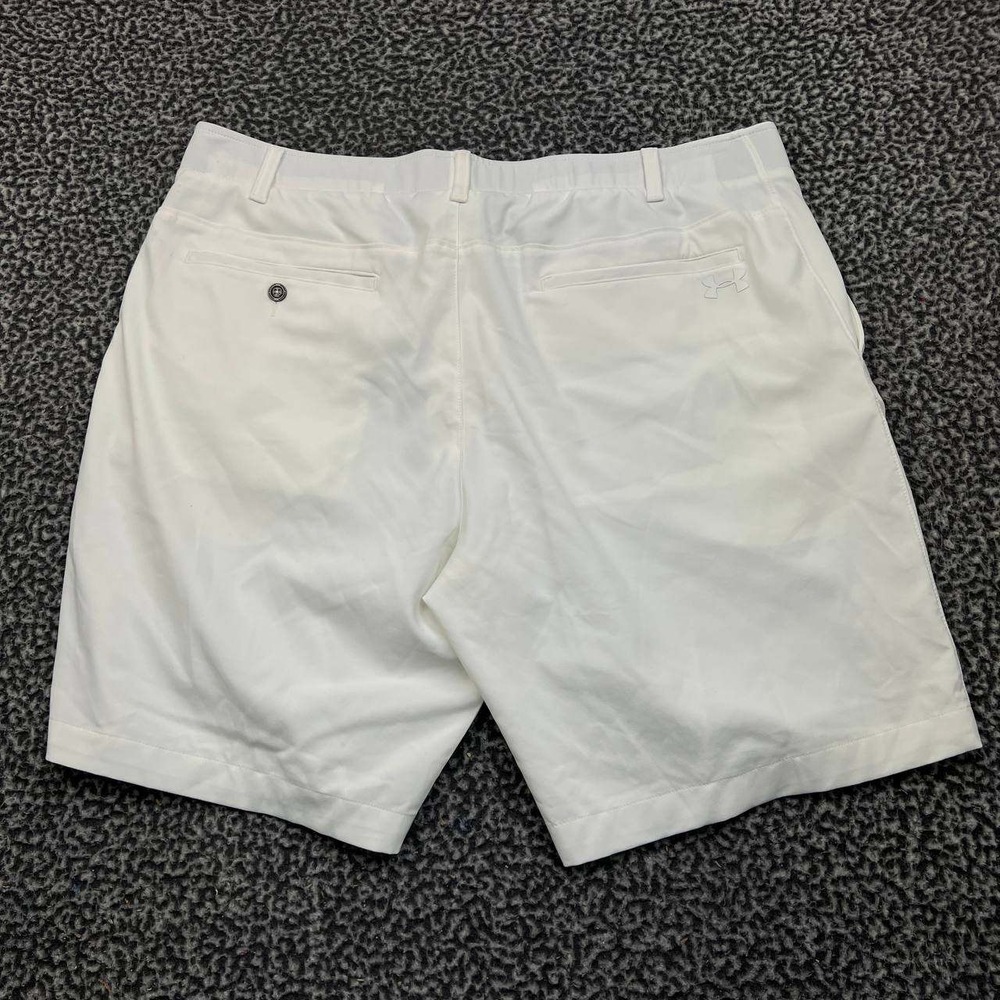 Under Armour Golf Shorts Men 40 White Chino Pockets‎ Outdoor - Picture 2 of 9
